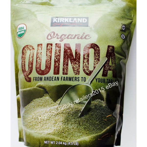Kirkland Quinoa 100% USDA Organic Gluten Free Andean Farms, 2.04 kg (4.5 LB)