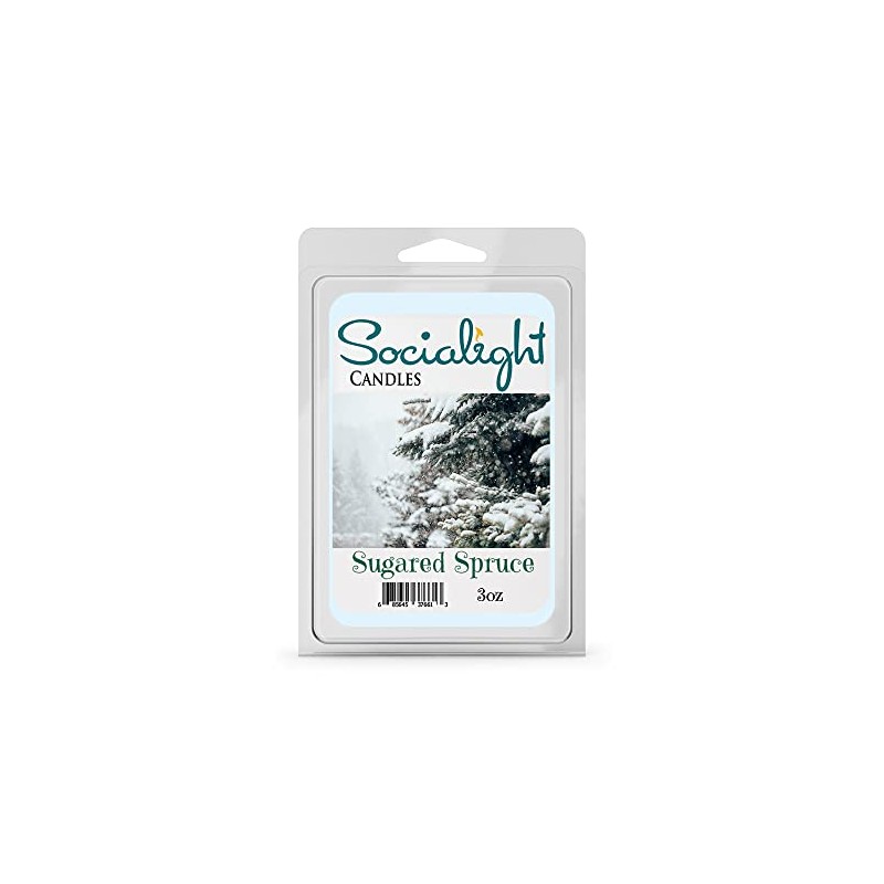 Socialight Candles - Sugared Spruce Scented Wax Cubes/Melts