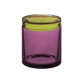 REMEMBER Glass Jar M Purple / Green - 1.3 L - Food-Safe, Handmade
