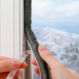 Window & Door Gap Mohair Draft Stopper 5m Pile Length 9mm 4ea