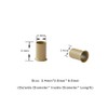 1000 PCS Copper Tubes 3.4mm Euro Lock Flared Micro Beads