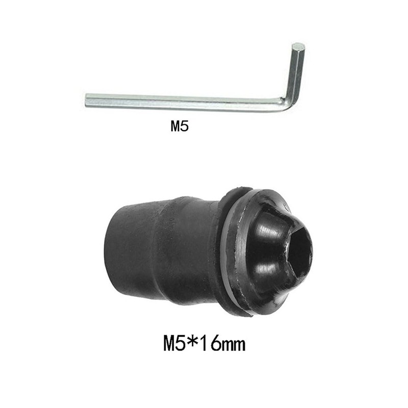 NIYATA Pack of 10 windscreen screws, M5 x 16 mm,