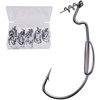 Fishing Hooks for Bass Fishing - 25pcs Weighted EWG Offset