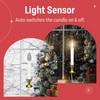 Holiday Joy - 1 Pack Christmas Window Candles with Sensor
