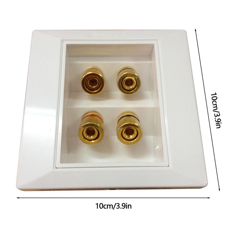 Audio Wall Plate | Speaker Jack Plate - Home Theater