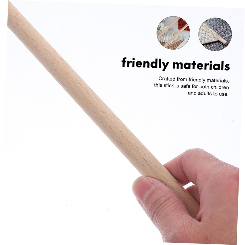 Gadpiparty 10pcs DIY Drumstick Craft Wood Sticks Natural Wood Rods