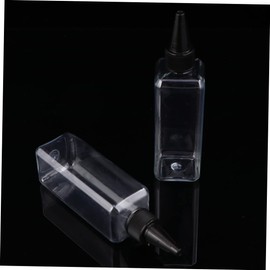 FRCOLOR 15pcs Clear Hair Dye Bottles with Pointed Mouth for Easy Application Squeeze Containers for Hair Coloring Shampoo Conditioner and Scalp Treatments