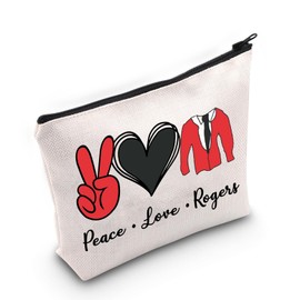 PWHAOO TV Show Inspired Gift Peace Love Makeup Bag TV Show Fan Cosmetic Bag TV Show Merch