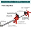 DEEFIINE 2-Pack 1/2"x40" Wood Gluing Pipe Clamps Fixture for Woodworking