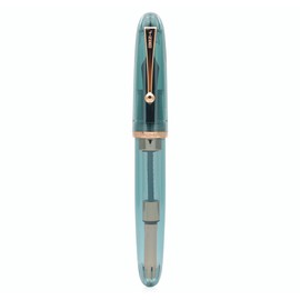 JINHAO DADAO 9019 Fountain Pen Acrylic Ink Pen with Ink Converter (Medium Nib, Transparent Light Blue)