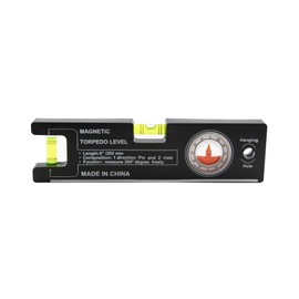 8-inch Magnetic Torpedo Level with Angle Finder, 2 Pack