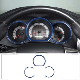 Dashboard Trim Ring Fit for Toyota Tacoma 2011-2014, Car Interior Tachometer Decoration Ring Cover, Aluminum alloy Instrument Panel Trim Frame Cover (Blue)