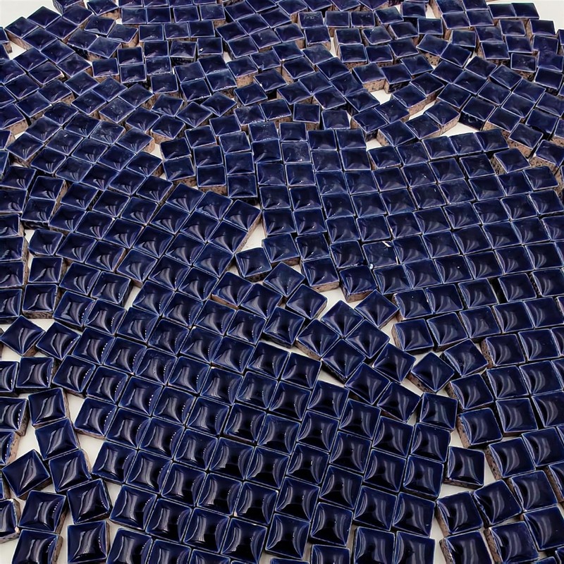 500g Square Ceramic Mosaic Tiles, 500PCS 1 * 1CM Handmade