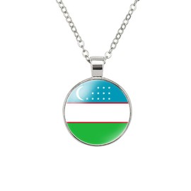 EnigmaGlow World Most Countries Flag Zinc Alloy Necklace Pendant Necklace for Men Women, Zinc