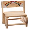 Fox Valley Traders 2-in-1 Children's Step Stool and Chair, Unicorn