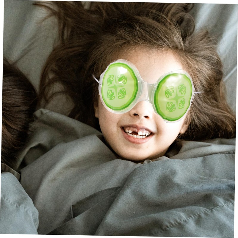 SAFIGLE 3pcs Reusable Cold Eye Masks for Cute Fruit Design