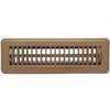 2" X 14" Floor Register with Louvered Design - Fixed