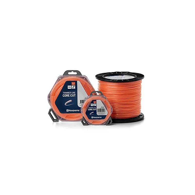 Husqvarna 597669221 Trimmer Line 2.7 mm/70 m Orange/Translucent