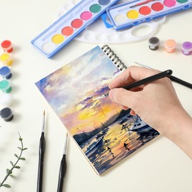 LIQWEI 11-Piece Fine Brush Set, Detail Brush Set, Painting by Numbers Brush Set for Watercolour for Nail Art, Acrylic, Watercolour, Oil Painting, Line Painting