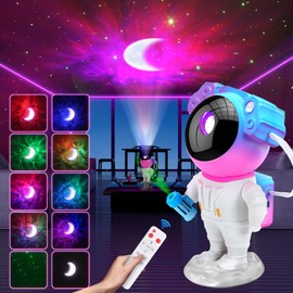 Astronaut Galaxy Star Projector Led Night Light for Bedroom,AUYLE Star Projector Night Light Projector LED Ceiling Ambient Lamp with Timer and RC, Room Decor, Kids Gifts (Multi-Color)
