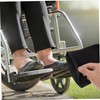 Outanaya 2Pcs Wheelchair Footrest Cover Durable Anticollision Leg Rest Sleeve