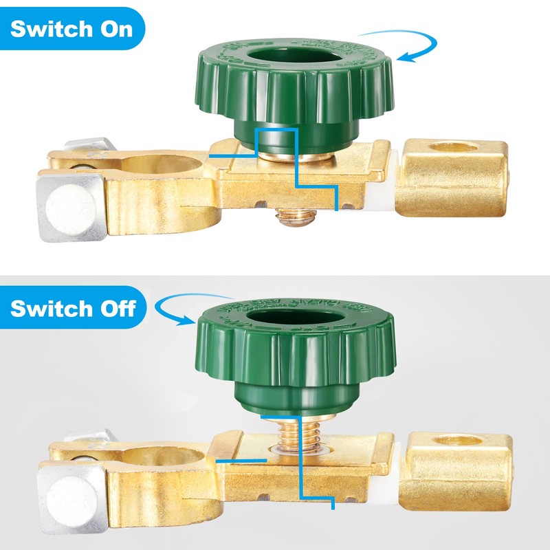 Spurtar Battery Disconnect Switch 12V - 24V Top Post, Quick