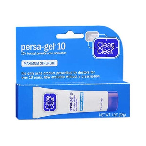 CLEAN & CLEAR Persa-Gel 10 Maximum Strength 1 oz (Pack of 5)