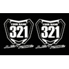 JUST RIDE Motocross Number Plate Replica Decal Stickers RM RMZ