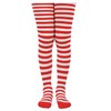 Jefferies Socks Girl's 2-6X Stripe Tights, Red/White, 4-6 Years
