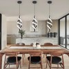 Vloitgol Black Pendant Light,4000K Modern LED Pendant Lights Kitchen Island,Adjustable