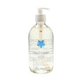 Provence Sante Natural Liquid Soap - Moisturizing Almond Oil Hand Soap with Fresh Linden Blossom Scent - Elegant Pump Dispenser for Kitchen & Bath (16.9 oz)