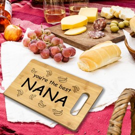 CGBHW Nana Gifts Wood Cutting Board, Grandma Gifts, Grandma Gifts for Grandmother, Gigi Mimi Gifts from Granddaughter Grandson Grankids Grandchild Wooden Chopping Board Cutting Boards for Kitchen