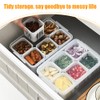 Scallion Ginger Garlic Fresh-Keeping Box, 6 Grids Detachable Drain Basket