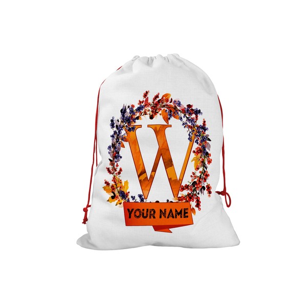 Bleu Reign Personalized Santa Sack Christmas Birthday Gift Wrap Bag