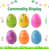 Printed Plastic Eggs for Easter Egg Hunt,Colourful Fillable Plastic Easter