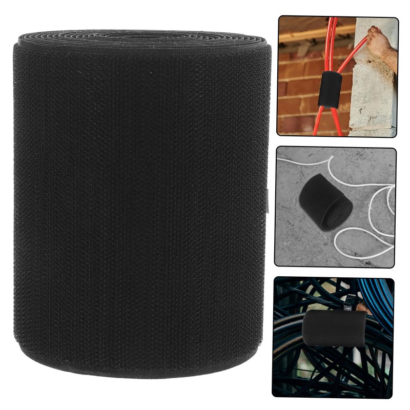 BUGUUYO 1 Roll Floor Cable Protector Adjustable Hook and Loop