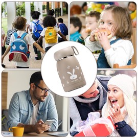 XEERUN 320 ml Baby Thermos Flask, Thermos Flask Baby On the Go, Vacuum Insulation Cup, Thermos Flask Stainless Steel for Children, with LED Temperature Display, Vacuum Drinking Bottles, Ideal for Heat