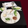 12" White Marble Design Ceramic Passover Seder Plate