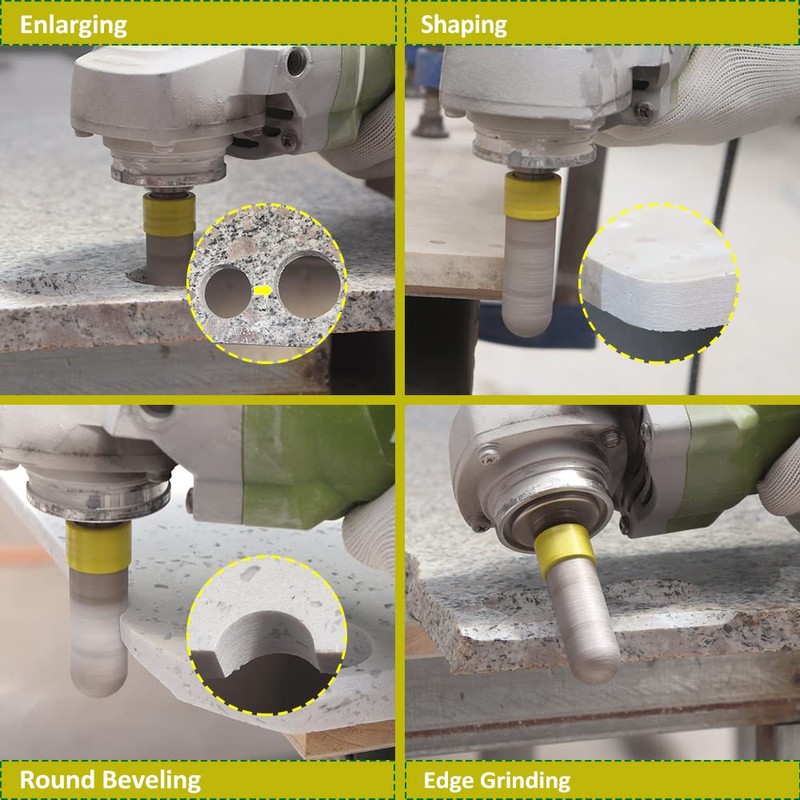 Diamond Finger Milling Bits 3/8"(10mm) SANLEETEK Tile Bits for Existing