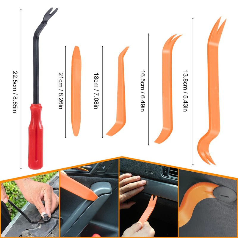 Car Mounting Clips Set - 6 Different Types of Door