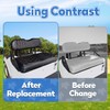 PZWLI 4PCS Golf Cart Seat Covers Kit, Front and Rear