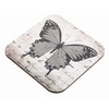 Modena Butterfly Design Set of 4 Square Cork Coaster