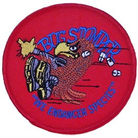 Alien Bug Stomper Shoulder Logo Iron-on/Sew-on Embroidered Patch