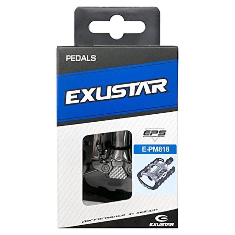 Exustar E-PM818 Combination Pedal - Silver