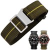 Danxancy French Troops Paratrooper Watchband,Military Elastic Nylon Watch Strap with