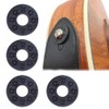 10Pcs 2.7mm Black Guitar Strap Locks Gasket Guitar Protector Blocks