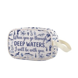 Lywjyb Birdgot Ocean Animals Clear Makeup Bag Ocean Life Merch Sea Creatures Gift Marine Lover Merch (Deep Water Cbag)