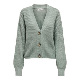 ONLY Women's Structured Cardigan, Chinois Green, l
