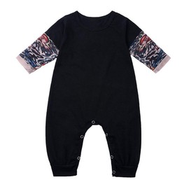 LOOLY Baby Boys Girls Tattoo Sleeves Romper Bodysuit,86,Black