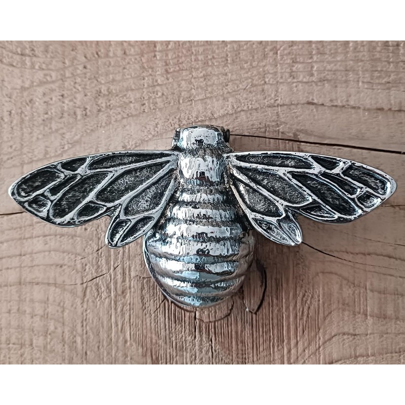 Solid Brass Bee Door Knocker,6.3 Inches Wide,3.5 inches Tall (Antique
